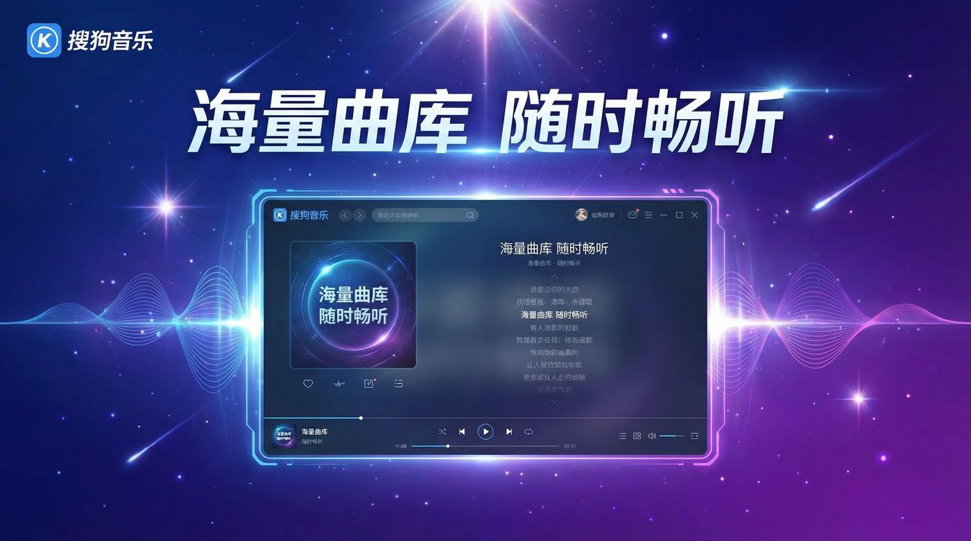 酷狗音乐海量曲库 随时畅听